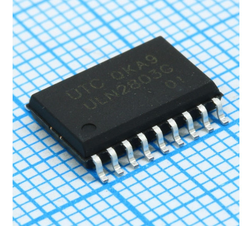 ULN2803G-S18-R, Сборка транзисторная Дарлингтона 8-NPN 50В 0.5А ULN2803G-S18-R, Сборка транзисторная Дарлингтона 8-NPN 50В 0.5А
