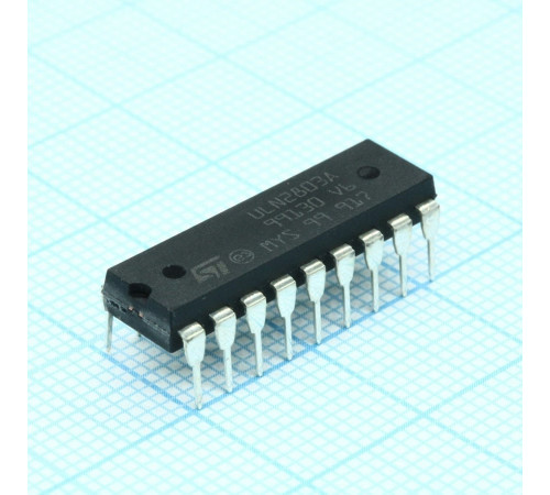 ULN2803A, Набор NPN транз. x 8 50V 0.5A 2.7kOhm input resistor for 5V TTL and CMOS ULN2803A, Набор NPN транз. x 8 50V 0.5A 2.7kOhm input resistor for 5V TTL and CMOS