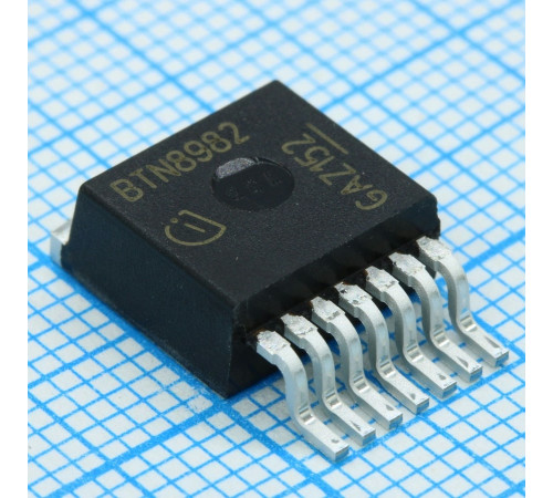 BTN8982TA, Полумостовой драйвер двигателя автомобильного применения 8-Pin(7+Tab) TO-263 лента на катушке BTN8982TA, Полумостовой драйвер двигателя автомобильного применения 8-Pin(7+Tab) TO-263 лента на катушке