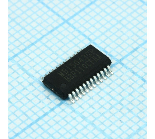 MBI5043GP, Драйвер Led; 16 каналов; Iвых= 1-45mА; SPWM;Lower Ghosting Effect Elimination; Uп=3.3-5,5v MBI5043GP, Драйвер Led; 16 каналов; Iвых= 1-45mА; SPWM;Lower Ghosting Effect Elimination; Uп=3.3-5,5v