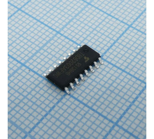 TBD62003AFWG(Z,EHZ, Набор ключей (сборки MODFET транзисторов) x 7 50В 0.5A интерфейс ТТЛ/КМОП TBD62003AFWG(Z,EHZ, Набор ключей (сборки MODFET транзисторов) x 7 50В 0.5A интерфейс ТТЛ/КМОП
