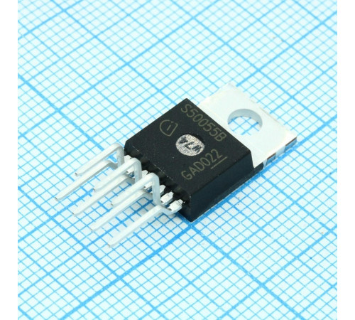 BTS50055-1TMBA, Защищенный ключ с токовым ограничением 70A автомобильного применения 7-Pin(7+Tab) TO-220 туба BTS50055-1TMBA, Защищенный ключ с токовым ограничением 70A автомобильного применения 7-Pin(7+Tab) TO-220 туба