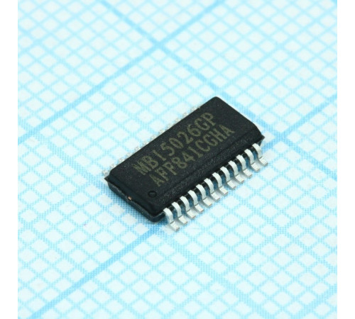 MBI5026GP-A, Драйвер Led; 16 каналов; Iвых= 5-90mА; 25MHz; PWM; PrecisionDrive; Uп=5v MBI5026GP-A, Драйвер Led; 16 каналов; Iвых= 5-90mА; 25MHz; PWM; PrecisionDrive; Uп=5v