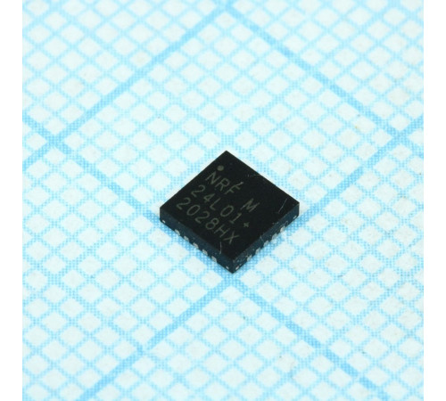 NRF24L01P-R, Радиотрансивер 2.4GHz, SPI, 1.9V-3.6V, -40...85°C NRF24L01P-R, Радиотрансивер 2.4GHz, SPI, 1.9V-3.6V, -40...85°C