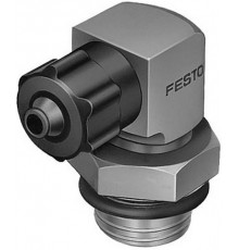 Штуцер ниппельный угловой с накидной гайкой Festo LCKN-3/8-PK-6
