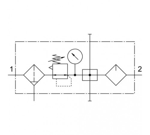 Блок подготовки воздуха Festo FRC-1/2-D-MIDI-KA Блок подготовки воздуха Festo FRC-1/2-D-MIDI-KA