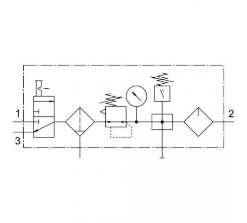 Блок подготовки воздуха Festo FRC-1/2-D-MIDI-KC Блок подготовки воздуха Festo FRC-1/2-D-MIDI-KC