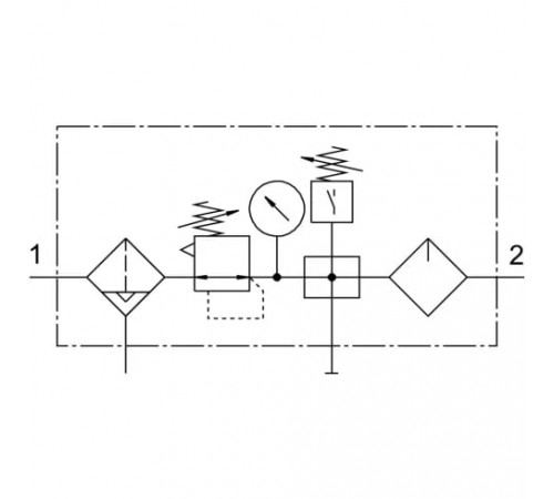 Блок подготовки воздуха Festo FRC-1/2-D-MIDI-KB-A Блок подготовки воздуха Festo FRC-1/2-D-MIDI-KB-A