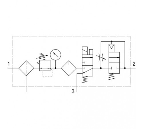 Блок подготовки воздуха Festo FRC-1/2-D-MIDI-KE Блок подготовки воздуха Festo FRC-1/2-D-MIDI-KE
