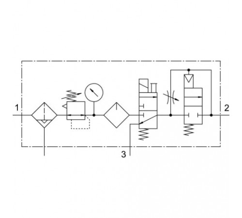 Блок подготовки воздуха Festo FRC-1/2-D-MIDI-KE-A Блок подготовки воздуха Festo FRC-1/2-D-MIDI-KE-A
