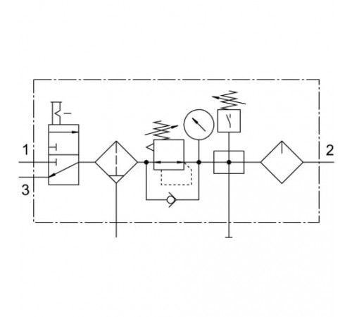 Блок подготовки воздуха Festo FRC-1/2-D-MAXI-KC Блок подготовки воздуха Festo FRC-1/2-D-MAXI-KC