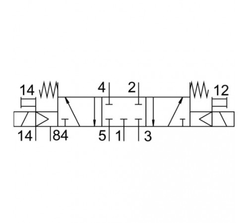 Распределитель с электромагнитным управлением Festo CPV18-M1H-5/3GS-1/4 Распределитель с электромагнитным управлением Festo CPV18-M1H-5/3GS-1/4