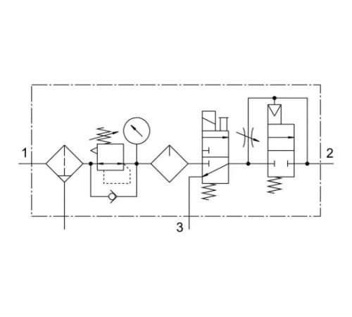 Блок подготовки воздуха Festo FRC-1/2-D-MAXI-KE Блок подготовки воздуха Festo FRC-1/2-D-MAXI-KE