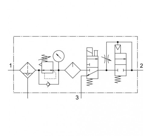 Блок подготовки воздуха Festo FRC-1/2-D-MAXI-KE-A Блок подготовки воздуха Festo FRC-1/2-D-MAXI-KE-A