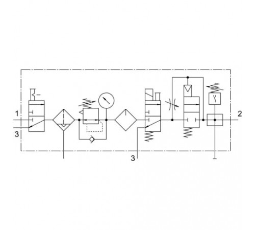 Блок подготовки воздуха Festo FRC-1/2-D-MAXI-KF-A Блок подготовки воздуха Festo FRC-1/2-D-MAXI-KF-A