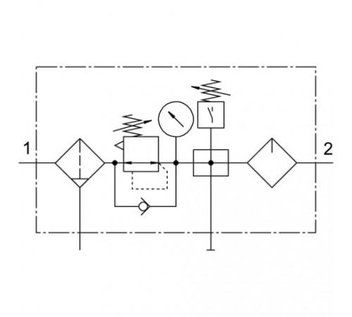 Блок подготовки воздуха Festo FRC-1/2-D-MAXI-KB Блок подготовки воздуха Festo FRC-1/2-D-MAXI-KB