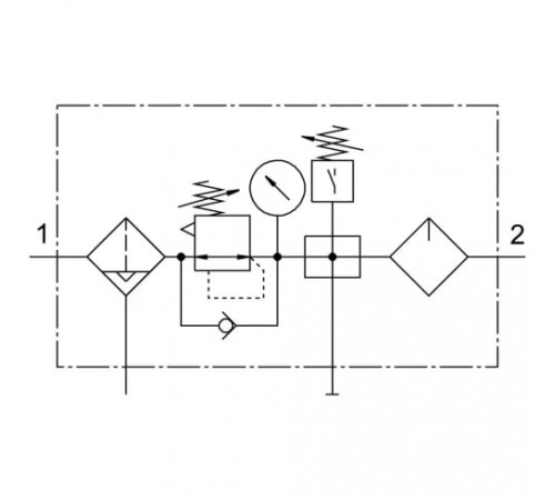 Блок подготовки воздуха Festo FRC-1/2-D-MAXI-KB-A Блок подготовки воздуха Festo FRC-1/2-D-MAXI-KB-A