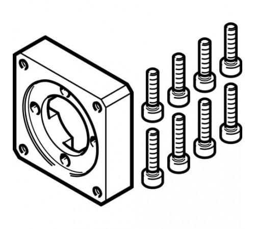 Фланец электродвигателя Festo EAMF-A-28D-40A Фланец электродвигателя Festo EAMF-A-28D-40A