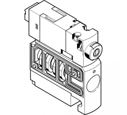 Распределитель с электромагнитным управлением Festo CPVSC1-M1LH-D-H-Q4C Распределитель с электромагнитным управлением Festo CPVSC1-M1LH-D-H-Q4C