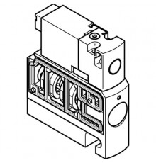 Распределитель с электромагнитным управлением Festo CPVSC1-M1HT-D-H-M5C