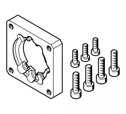 Фланец электродвигателя Festo EAMF-A-44A/B-55A Фланец электродвигателя Festo EAMF-A-44A/B-55A