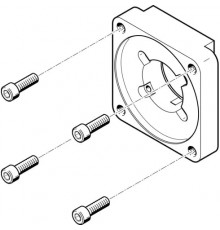 Фланец электродвигателя Festo EAMF-A-48A-100A