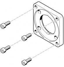 Фланец электродвигателя Festo EAMF-A-62A-100A