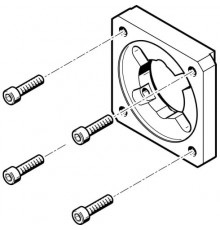 Фланец электродвигателя Festo EAMF-A-38A-70A