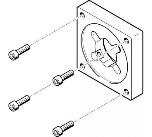 Фланец электродвигателя Festo EAMF-A-38A-87A Фланец электродвигателя Festo EAMF-A-38A-87A