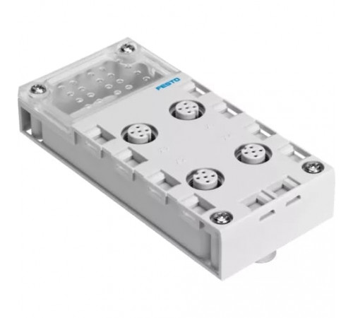 Плита для блочного монтажа Festo CPX-AB-4-M12X2-5POL Плита для блочного монтажа Festo CPX-AB-4-M12X2-5POL