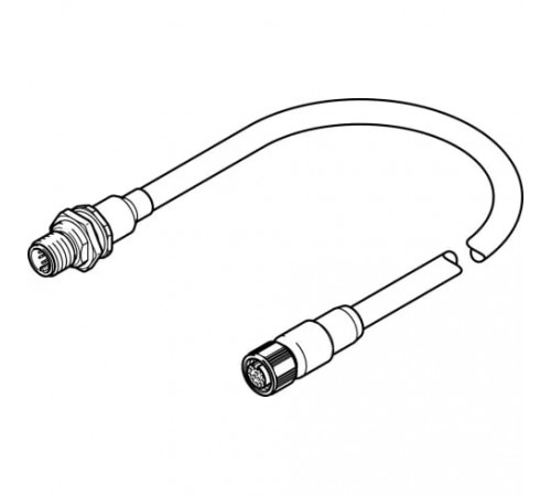 Кабель кодирующего устройства Festo NEBM-M12G12-RS-2.23-N-M12G12H Кабель кодирующего устройства Festo NEBM-M12G12-RS-2.23-N-M12G12H