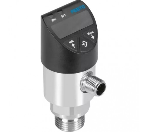 Датчик давления Festo SPAW-P25R-G12M-2NV-M12 Датчик давления Festo SPAW-P25R-G12M-2NV-M12