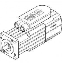 Серводвигатель Festo EMMS-AS-55-MK-LS-TM