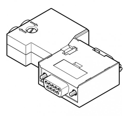 Штекер Festo NECU-S1W9-C2-ACO Штекер Festo NECU-S1W9-C2-ACO