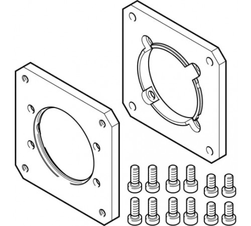 Фланец электродвигателя Festo EAMF-A-62B-80G Фланец электродвигателя Festo EAMF-A-62B-80G