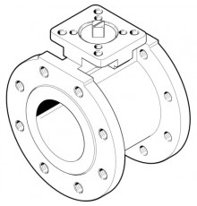 Шаровой кран Festo VZBC-100-FF-16-22-F0710-V4V4T Ру16 Ду100 (PN16 DN100)