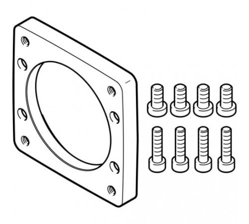 Фланец электродвигателя Festo EAMF-A-62B-80P Фланец электродвигателя Festo EAMF-A-62B-80P