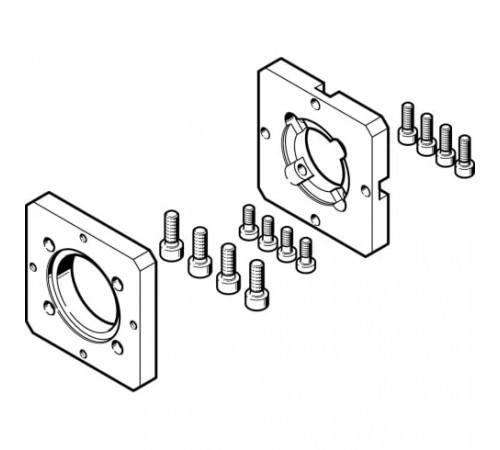 Фланец электродвигателя Festo EAMF-A-38A-40G Фланец электродвигателя Festo EAMF-A-38A-40G
