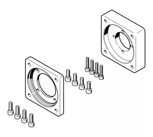 Фланец электродвигателя Festo EAMF-A-44C-60G/H-S1 Фланец электродвигателя Festo EAMF-A-44C-60G/H-S1
