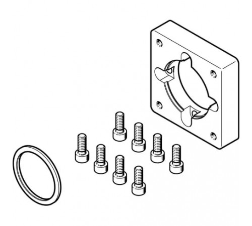 Фланец электродвигателя Festo EAMF-A-64A/B-67A-S1 Фланец электродвигателя Festo EAMF-A-64A/B-67A-S1