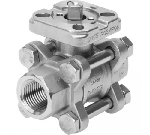 Шаровой кран Festo VZBA-1-GG-63-T-22-F0405-V4V4T Ру63 Ду25 (PN63 DN25) Шаровой кран Festo VZBA-1-GG-63-T-22-F0405-V4V4T Ру63 Ду25 (PN63 DN25)