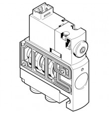 Распределитель с электромагнитным управлением Festo CPVSC1-M1H-D-T-M5C