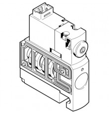 Распределитель с электромагнитным управлением Festo CPVSC1-M1H-J-T-M5