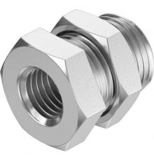 Штуцер с наружной и внутренней резьбой для панельного монтажа Festo NPFC-H-G18-F