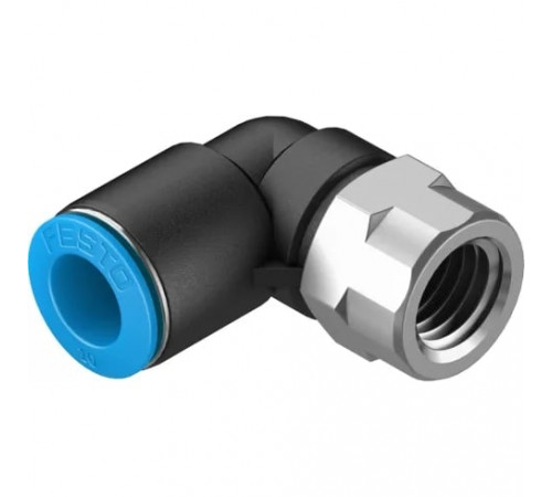 Штуцер цанговый угловой с внутренней резьбой Festo QSLF-1/4-10-B Штуцер цанговый угловой с внутренней резьбой Festo QSLF-1/4-10-B