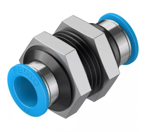 Муфта цанговая для панельного монтажа прямая Festo QSS-12 Муфта цанговая для панельного монтажа прямая Festo QSS-12