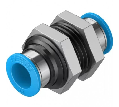 Муфта цанговая для панельного монтажа прямая Festo QSS-12 Муфта цанговая для панельного монтажа прямая Festo QSS-12