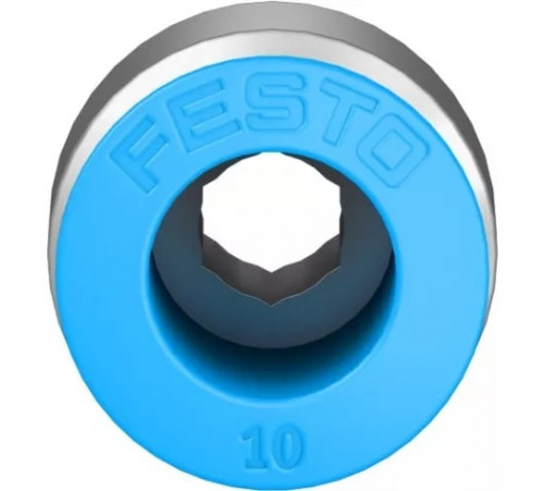 Штуцер цанговый с внутренним шестигранником Festo QS-1/4-10-I Штуцер цанговый с внутренним шестигранником Festo QS-1/4-10-I