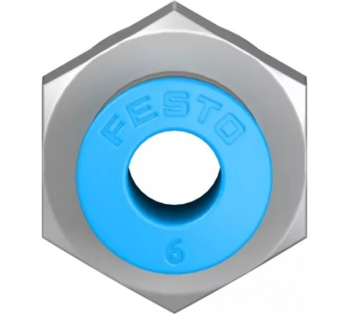Штуцер цанговый Festo QS-G1/4-6 Штуцер цанговый Festo QS-G1/4-6