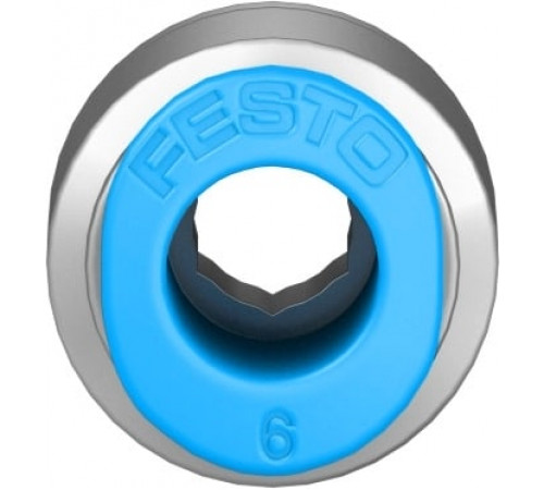Штуцер цанговый с внутренним шестигранником Festo QSM-G1/8-6-I Штуцер цанговый с внутренним шестигранником Festo QSM-G1/8-6-I